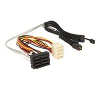 Delock - Câble interne SAS - avec bandes latérales - SAS 6Gbit/s - SAS 29 broches internes (SFF-8482) (F) pour alimentation interne 4 plots, Disque dur SAS Mini 4x (SFF-8643) (M) - 1 m