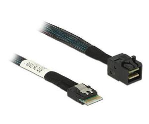 Delock - Câble interne SAS - SAS 12Gbit/s - 4i Slim SAS (M) pour Disque dur SAS Mini 4x (SFF-8643) (M) - 50 cm