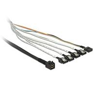 Delock - Câble interne SAS - SAS 6Gbit/s - Disque dur SAS Mini 4x (SFF-8643) pour SATA, bande latérale - 50 cm