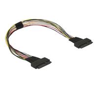 Delock - Câble interne SAS - U.2 (SFF-8639) (F) pour U.2 (SFF-8639) (F) - 50 cm - noir