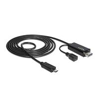 DeLOCK cable MHL prise mâle (Samsung S III) > - HighHDMI prise mâle + USB-micro B femelle 1,5 m, 83240
