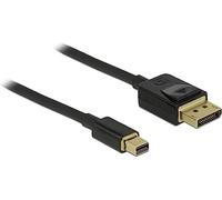 DeLOCK - Câble Mini DisplayPort 1.4 Prise mâle > DisplayPort Prise mâle - 1,0 m Noir