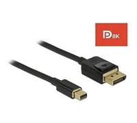 DeLOCK - Câble Mini DisplayPort 1.4 Prise mâle > DisplayPort Prise mâle - 1,0 m Noir G