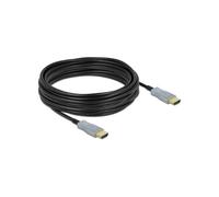 DeLOCK Câble Optique Actif HDMI 2.0 4K 60Hz 10m - Connecteurs Type A Mâle, HDCP 1.4/2.2, 18 Gbit/s, HDR, Fibre Optique, Diamètre 5.4mm - Réf. 85010