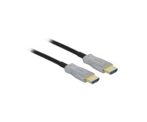DeLOCK Câble Optique Actif HDMI 2.0 4K 60Hz 70m, Connecteurs Type A Mâle, HDCP 1.4/2.2, Bande passante 18 Gbit/s, HDR, Diamètre 5.4mm