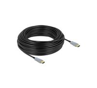 DeLOCK Câble Optique Actif HDMI 30m 4K 60Hz, Connecteurs Type A Mâle, HDCP 1.4/2.2, 18 Gbit/s, HDR, Fibre Optique, Diamètre 5.4mm