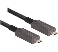 Delock Câble optique actif USB-C™ vidéo + données + PD 3 m (84144)
