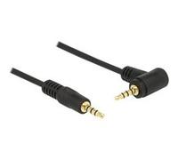 Delock - Câble pour casque micro - mini jack 4 pôles mâle pour mini jack 4 pôles mâle incliné - 1 m - noir G