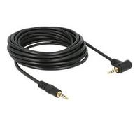 Delock - Câble pour casque micro - mini jack 4 pôles mâle pour mini jack 4 pôles mâle incliné - 5 m - noir G