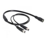DeLOCK Cable Power distributor DC 5.5 mm x 2.1 mm female to 2 x male