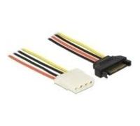 DELOCK 60140 - Connecteur SATA 15 broches > connecteur Molex 4 broches, 100 cm
