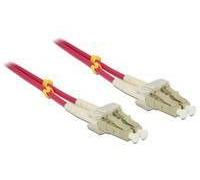 Delock - Câble réseau - LC multi-mode (M) pour LC multi-mode (M) - 10 m - 10 m - fibre optique - 50 / 125 microns - OM4 - sans halogène - violet