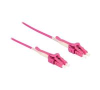 Delock - Câble réseau - LC multi-mode (M) pour LC multi-mode (M) - 10 m - fibre optique - 50 / 125 microns - OM4 - sans halogène, uniboot - violet