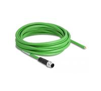 Delock Câble réseau M12 4 Broches D-codé vers extrémités de câble Ouvertes en TPU 5 m