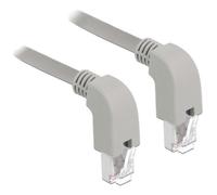 Delock Câble réseau RJ45 Cat.5e SF / UTP downwar / coudé vers le bas 1m