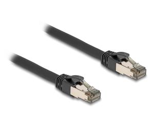 DeLOCK Câble RJ45 de réseau, Cat.6A, U/FTP ultra flexible avec blindage métallique interne, 5 m, noir