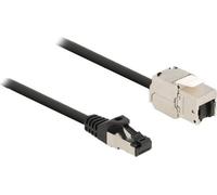 DELOCK Câble RJ45 mâle vers Keystone Module RJ45 femelle 50cm