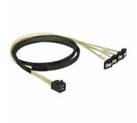 - Câble SATA / SAS - SAS 6Gbit/s - Disque dur SAS Mini 4x (SFF-8643) (P) pour SATA (R) incliné - 1 m