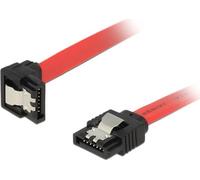 DeLOCK Câble SATA, 0,2m, 6Gb/s, clip de sécurité, coudé vers le bas - droit, 26 AWG