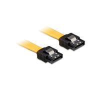DeLOCK Câble SATA 0.3m Mâle/Mâle Jaune - Référence 82805 - Longueur 0.3 mètre - Transfert de données 6Gbps - Code SH 84733080