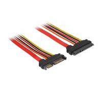 DeLock verlã ¤ ngerungskabel SATA 6 GB/s 22 Broches mâle vers SATA 22 Broches Femelle (3,3 V + 5 V + 12 V) 10 cm