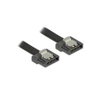 DeLOCK Câble SATA III 0.3m, Connecteurs 7-pin Mâle/Mâle, Transfert 6 Gbit/s, Conditionnement Sachet, Référence 83840