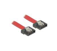 DeLOCK Câble SATA III 0.3m Rouge - SATA 7-pin Mâle/Mâle, 6 Gbit/s, AWG28