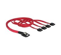 - Câble SATA / SAS - 4 voies - SATA (F) pour 4i Mini MultiLane 36 broches (M) - 50 cm
