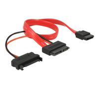 - Câble SATA - SATA Slimline (F) pour SATA, alimentation SATA - 30 cm