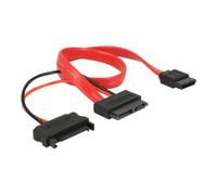Delock - Câble SATA - SATA Slimline (F) pour SATA, alimentation SATA - 30 cm
