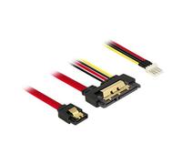 Delock - Câble SATA - Serial ATA 150/300/600 - combo SATA (R) pour connecteur mini-alimentation 4 broches, SATA - 30 cm - verrouillé
