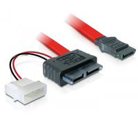 DeLock Câble SATA Slimline13 pins vers SATA 7 Pins + alimentation 5 V