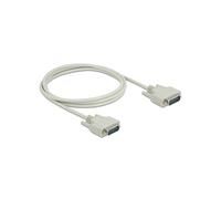 DeLOCK Câble Série D-Sub15 Mâle/Mâle 2m Beige - Connecteurs Sub-D15 Mâle, AWG28, Réf. 85976