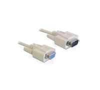 DeLOCK Câble Série RS-232 DB-9 Mâle / DB-9 Femelle Beige 10m - Réf. 82979, Code SH 84733080