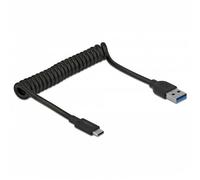 DeLOCK Câble spiralé USB 3.1 TypeA St>C St - DeLOCK 85349 - (Accessoires PC / Câbles / Adaptateurs)