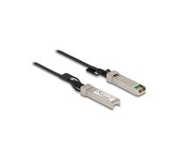 DeLOCK Câble Twinax SFP+ Mâle/Mâle 1m, 10 Gbit/s, Protocole InfiniBand, Connecteurs Noir/Argent, Réf. 84217