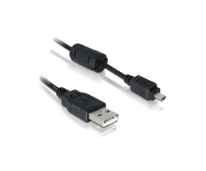 DeLOCK Câble USB 1.83m Noir - Connecteur USB Mâle/Mâle, Contacts Nickel, Référence 82414 - Longueur 1.83 mètre - Code SH 84733080