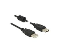 DeLOCK Câble USB 2.0 A-A Mâle/Mâle Noir 3m - 480 Mbit/s - AWG 28/24 - Connecteurs droits - Réf. 84892
