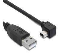 DeLock Cable USB 2.0-A > USB mini 5-Pin / 3m / Right-Angle 1 3 Meters