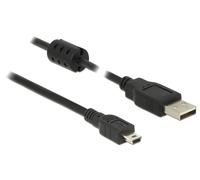 - Câble USB - USB (M) pour mini USB type B (M) - USB 2.0 - 1.5 m - noir