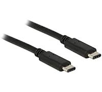 DeLOCK Cable USB 2.0 USB Type-C Male to USB Type-C Male 0.5 m Black