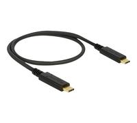 Delock - Câble USB - 24 pin USB-C (M) pour 24 pin USB-C (M) - USB 3.1 Gen 2 - 5 A - 50 cm - noir