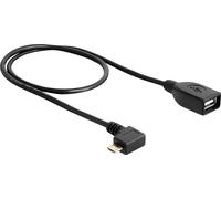 DELOCK Câble USB A -> Micro-B 90°OTG Bu/St 0.50m sw