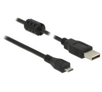 DELOCK Câble USB A -> Micro-B mâle/mâle 2.00m noir