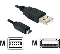 DELOCK Câble USB A -> miniB 4Pin St/St 1.50m