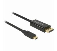 DeLOCK Câble USB C/DisplayPort 4K 60Hz 1,0 m noir, 1 pce