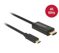 DELOCK Câble USB C -> HDMI-A 4K 60Hz St/St 1.00m sw