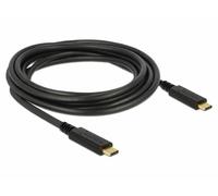 DeLOCK 83325 3m USB C USB C Mâle Mâle Noir câble USB - Câbles USB (3 m, USB C, USB C, 2.0, 480 Mbit/s, Noir)
