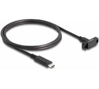 Delock Câble USB-C USB 3.2 Gen2 USB-C® femelle, USB-C® mâle 1.00 m noir 87824