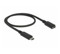 Delock Câble USB-C USB-C® mâle, USB-C® femelle 0.50 m noir 85532